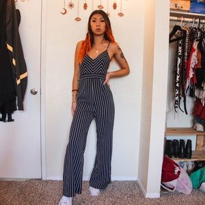 Striped jumpsuit